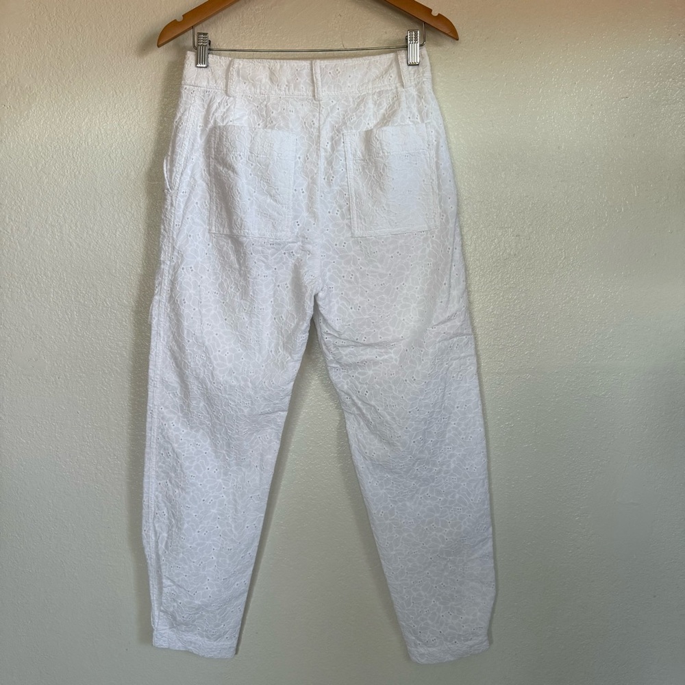 Derek Lam 10 Crosby Mila Utility Eyelet Cargo Pants in White Size 4 - Picture 8 of 12